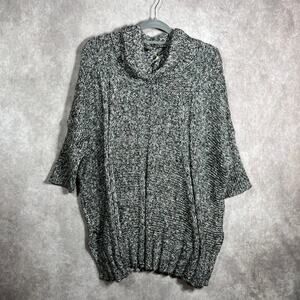 Matilda Jane‎ Evening Stroll Sweater Womens Size M/L Gray Knit Tunic Turtleneck